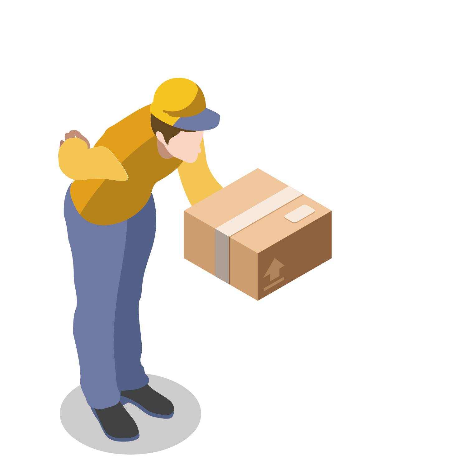 Courier Angle Clipart