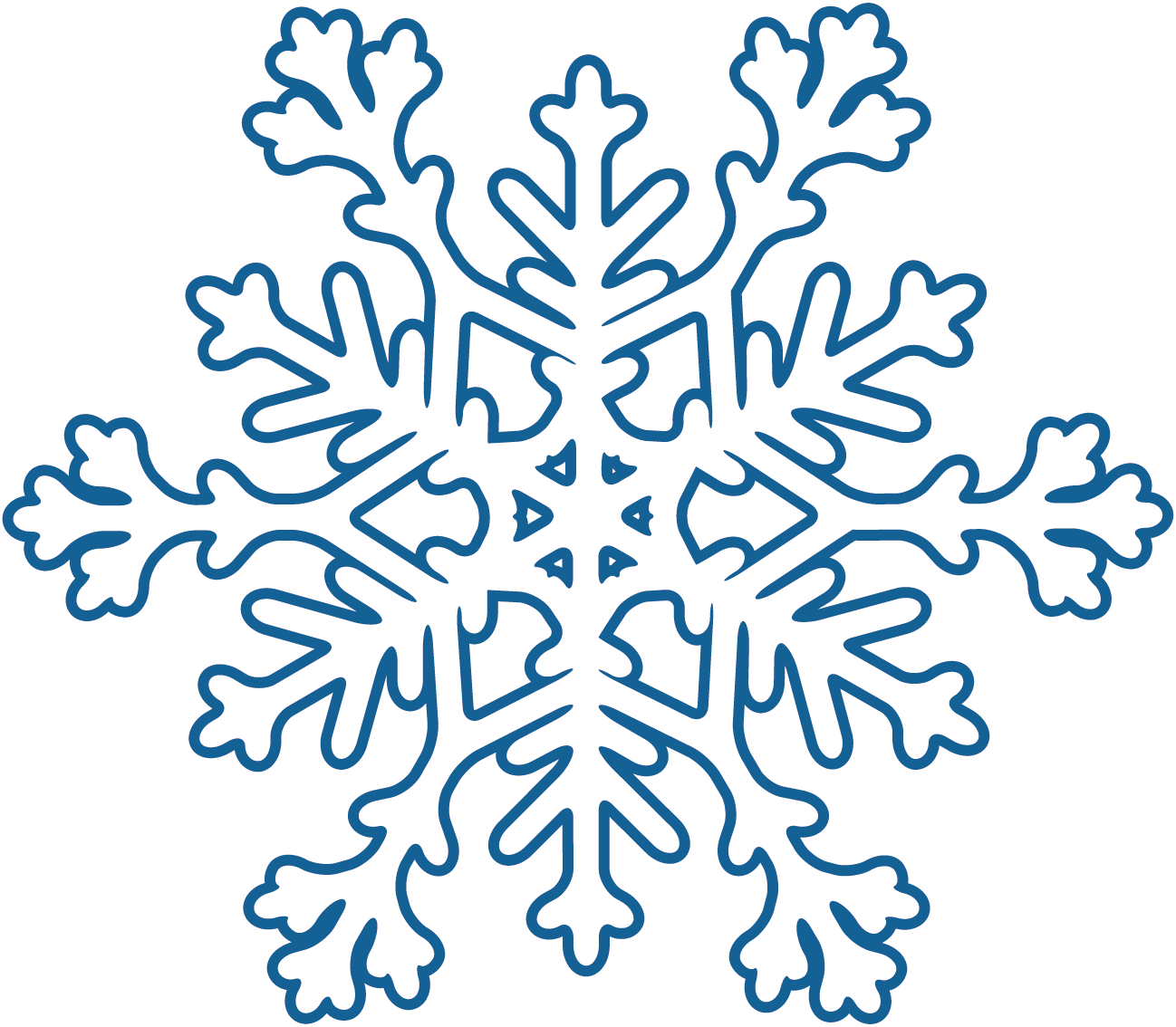 Snowflake Cartoon Clipart