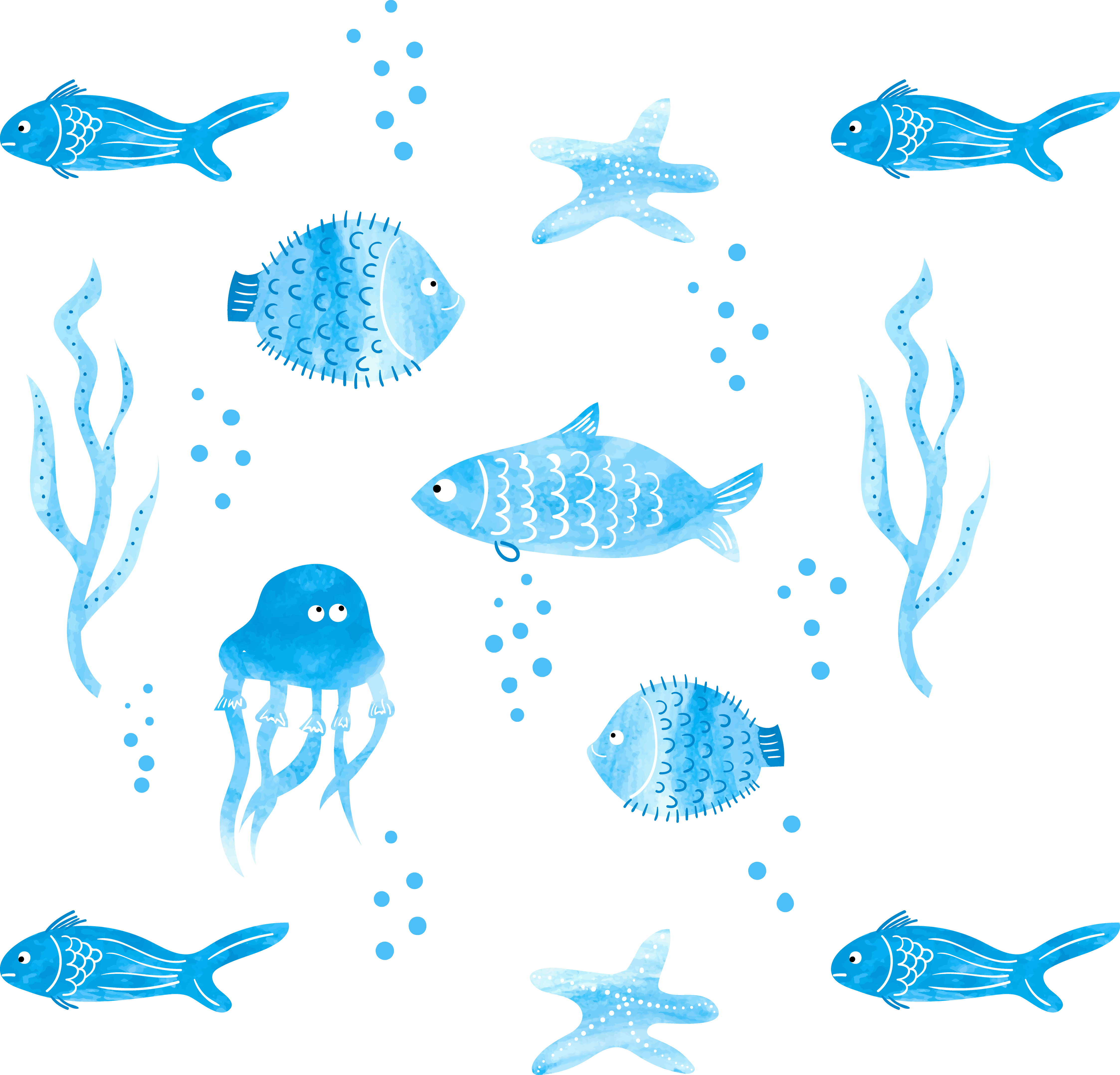 Watercolor Tropical Clipart