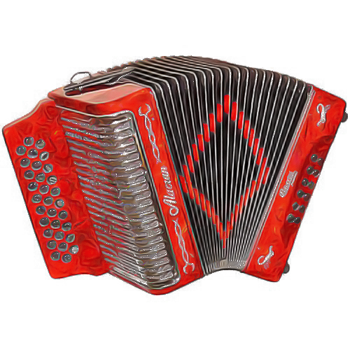 accordion free reed aerophone red garmon musical instrument Clipart