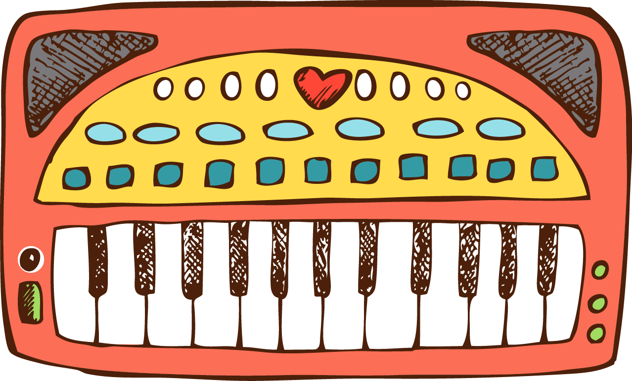 Piano Cartoon Clipart