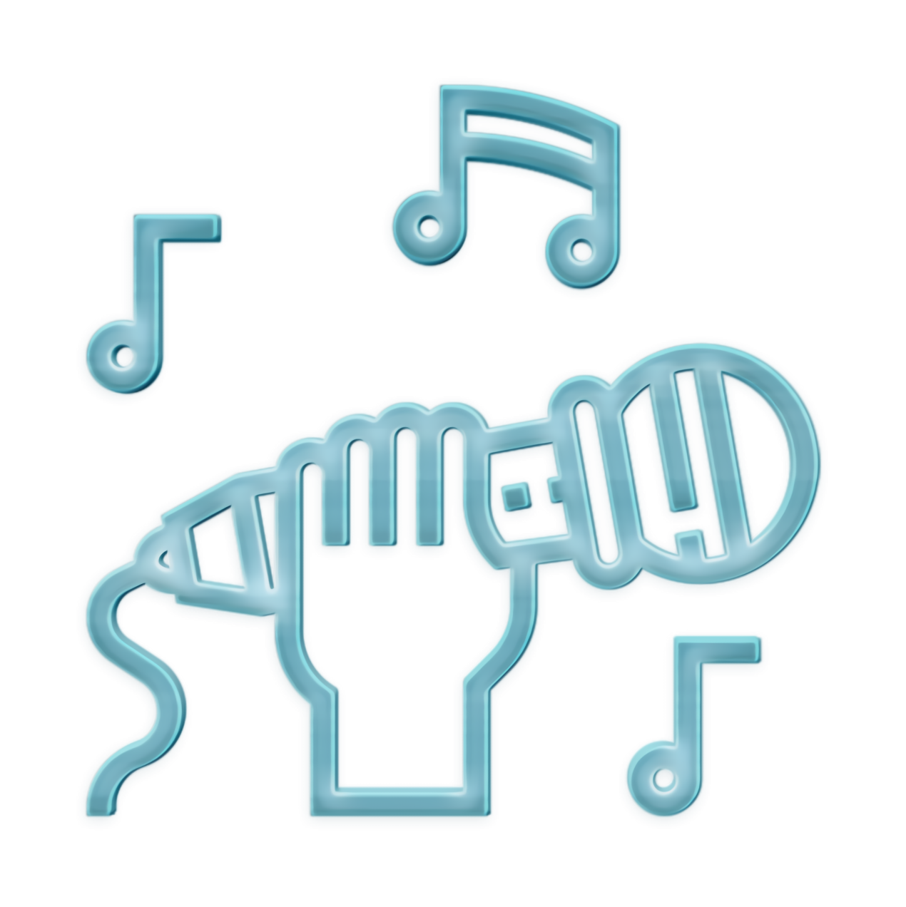 Rock and Roll icon Sing icon Microphone icon Clipart
