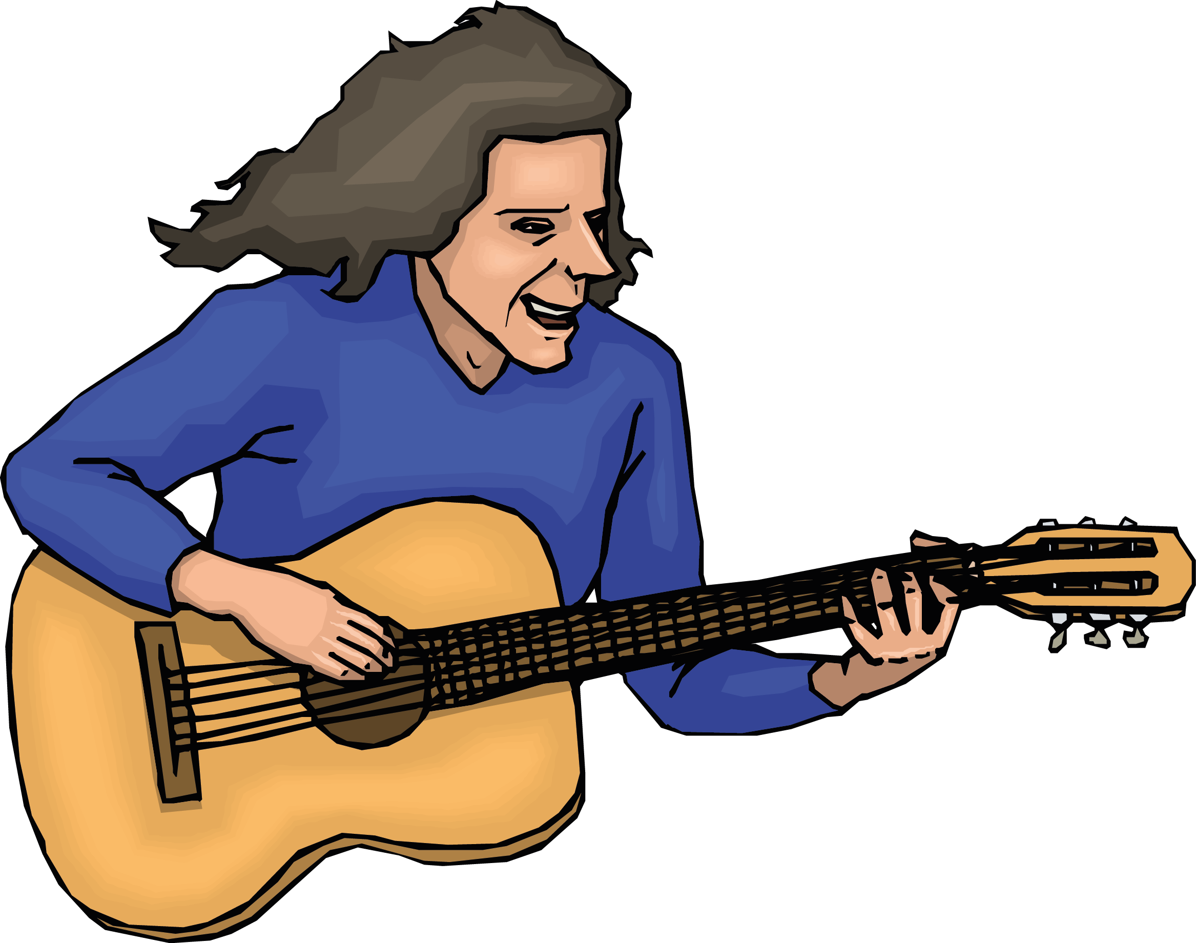 Guitar Cartoon Clipart