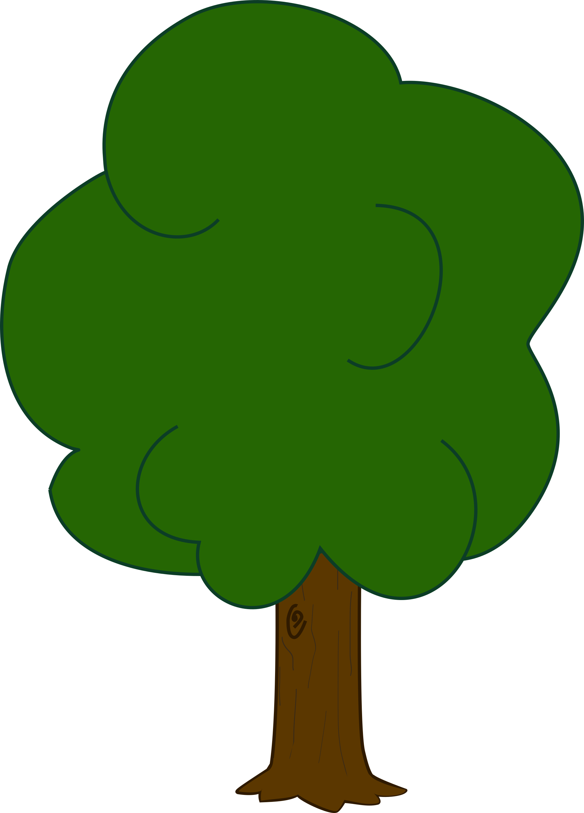 Oak Tree Silhouette Clipart