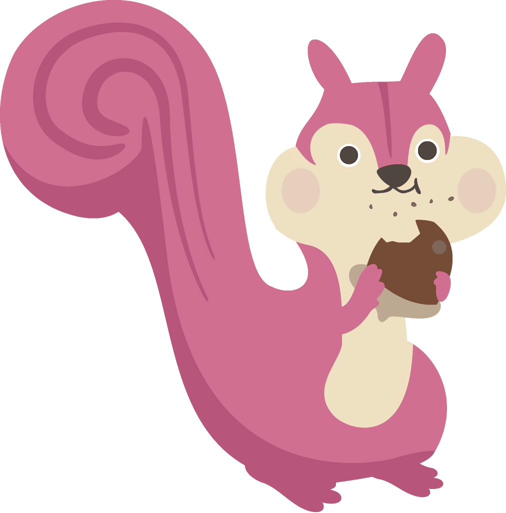 Squirrel autumn acorn Clipart