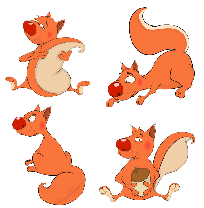 Squirrel Cartoon Clipart