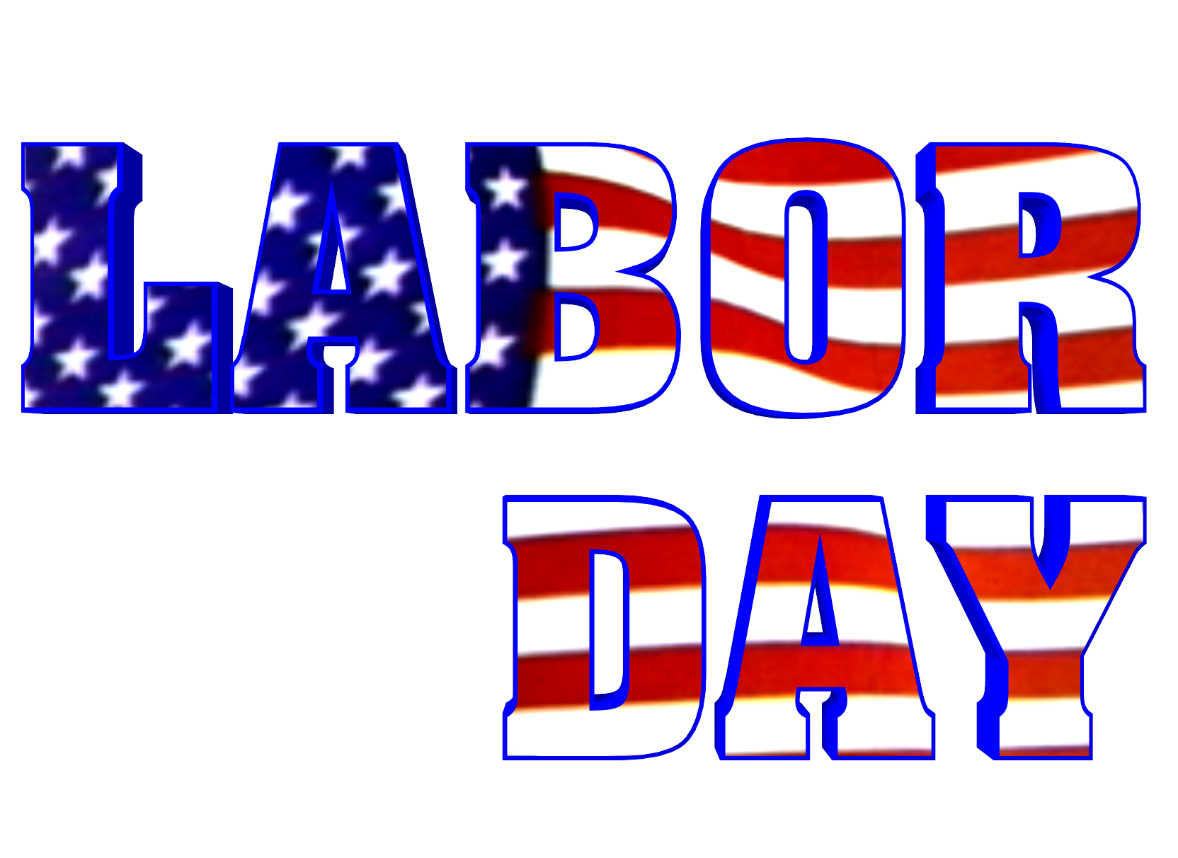 Labor Day Background Blue Clipart