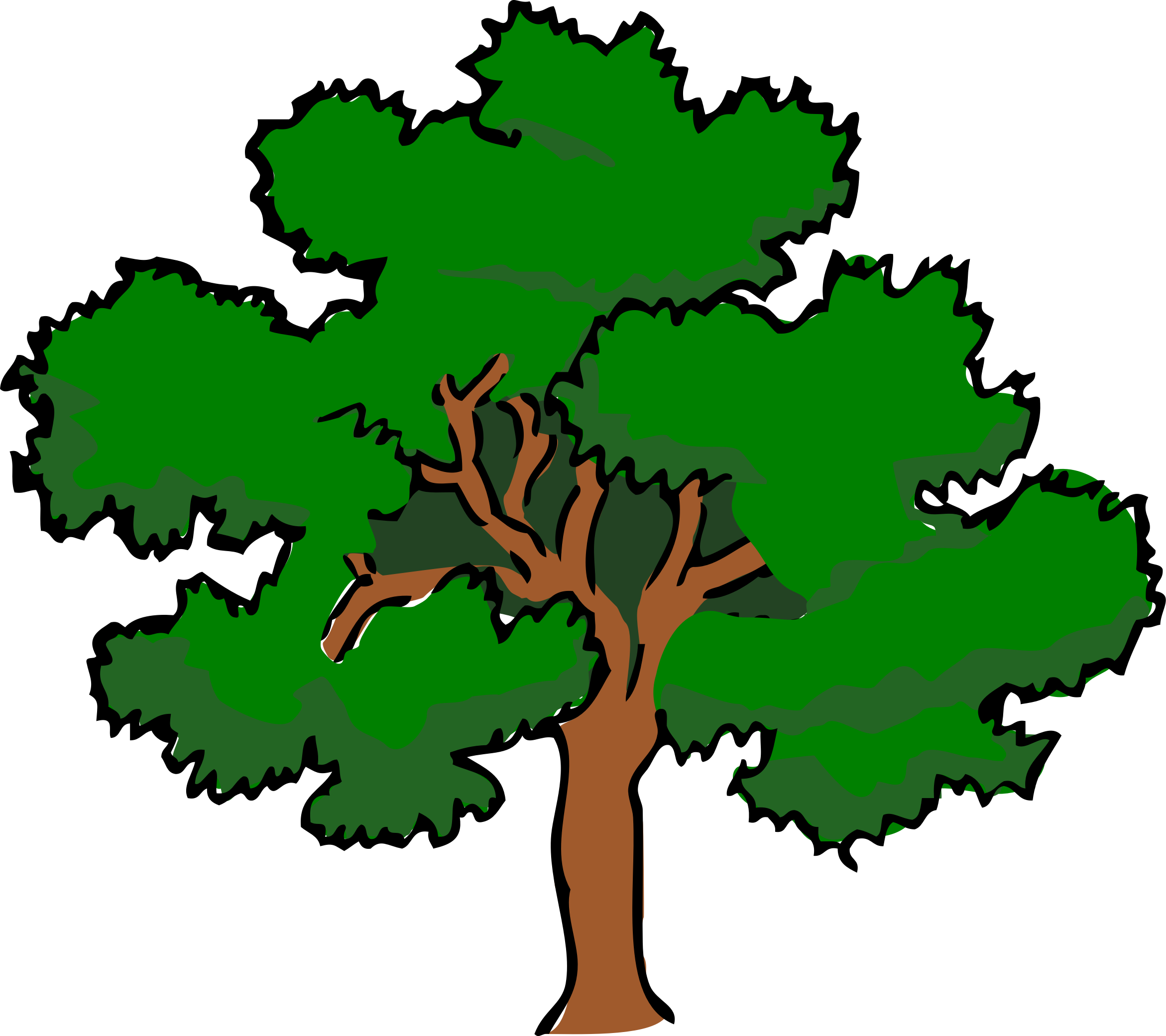 Oak Tree Silhouette Clipart