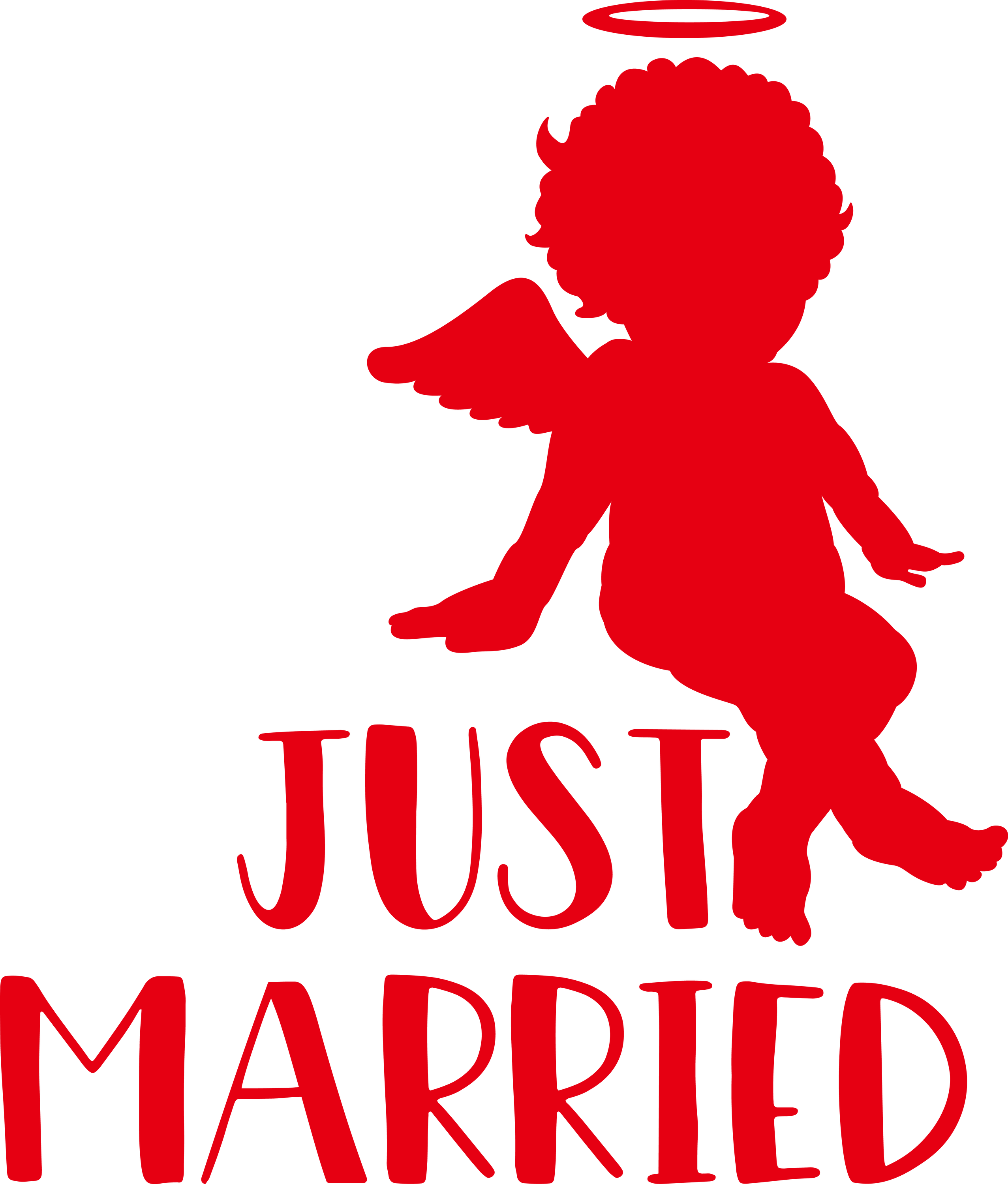 Just Married Wedding Clipart