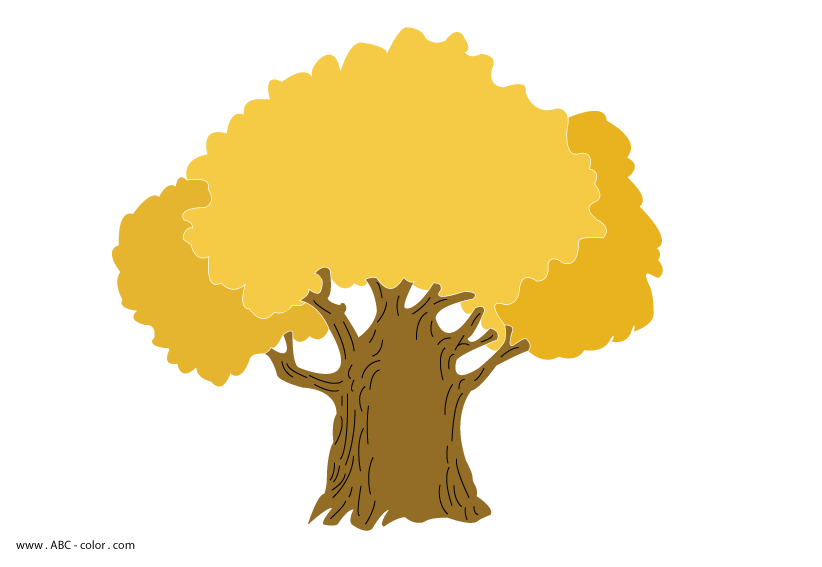 Oak Tree Silhouette Clipart