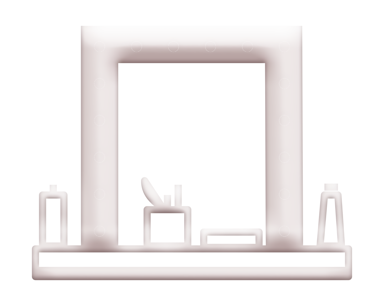 Makeup icon Scenic Arts icon Dressing Room icon Clipart