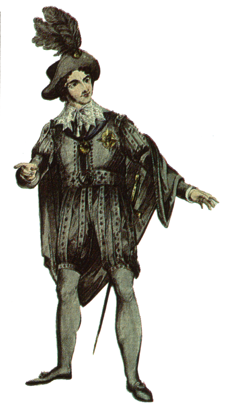 Hamlet Costume Design Clipart