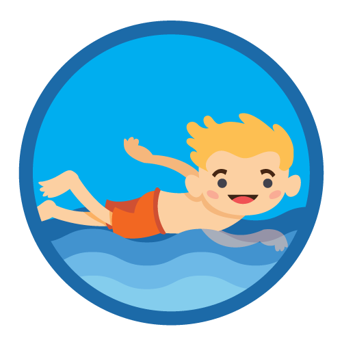 Swimming Cartoon Clipart