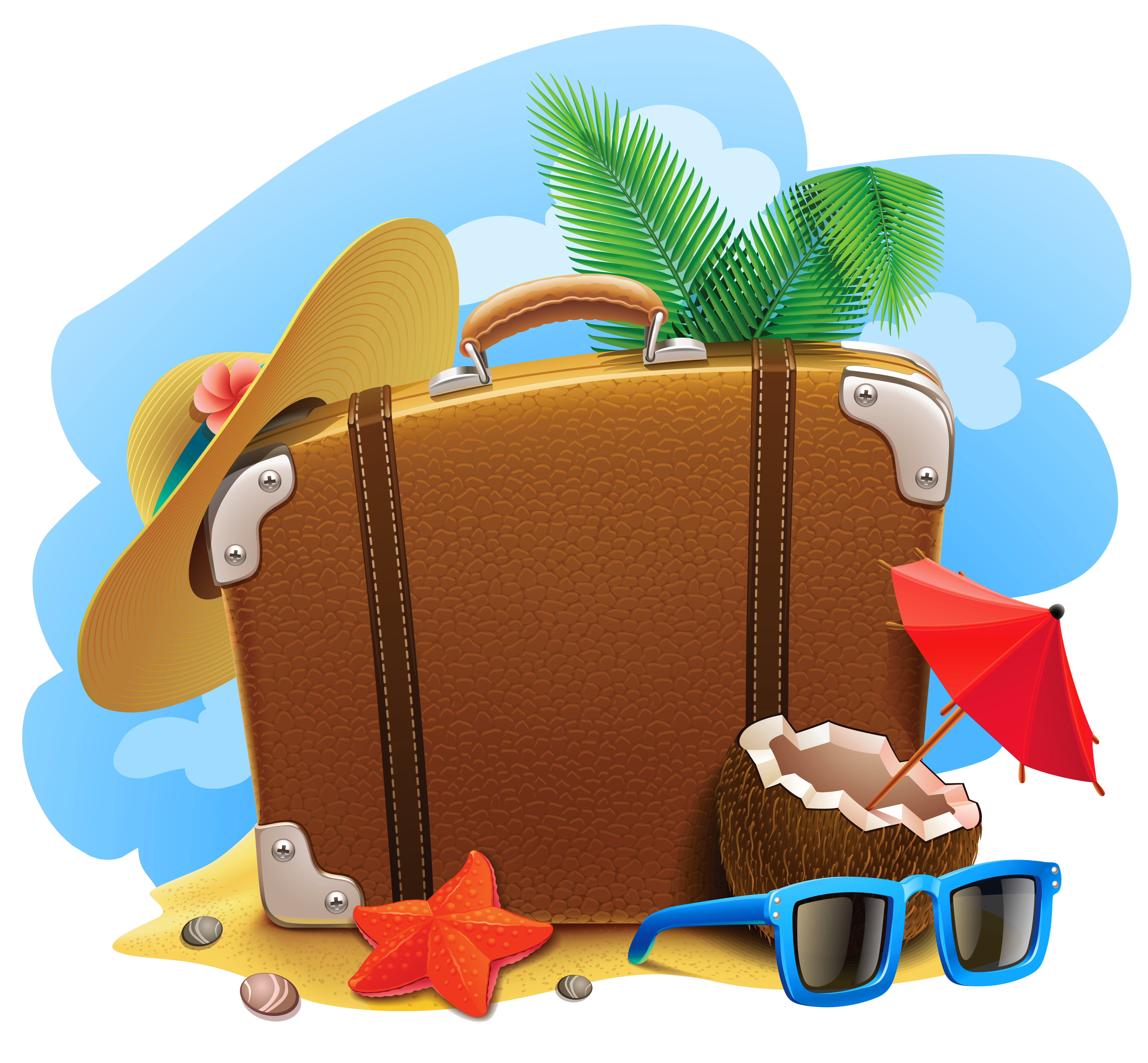 Travel Summer Beach Clipart