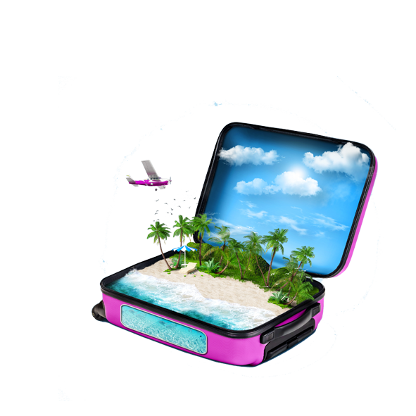 Travel Blue Background Clipart