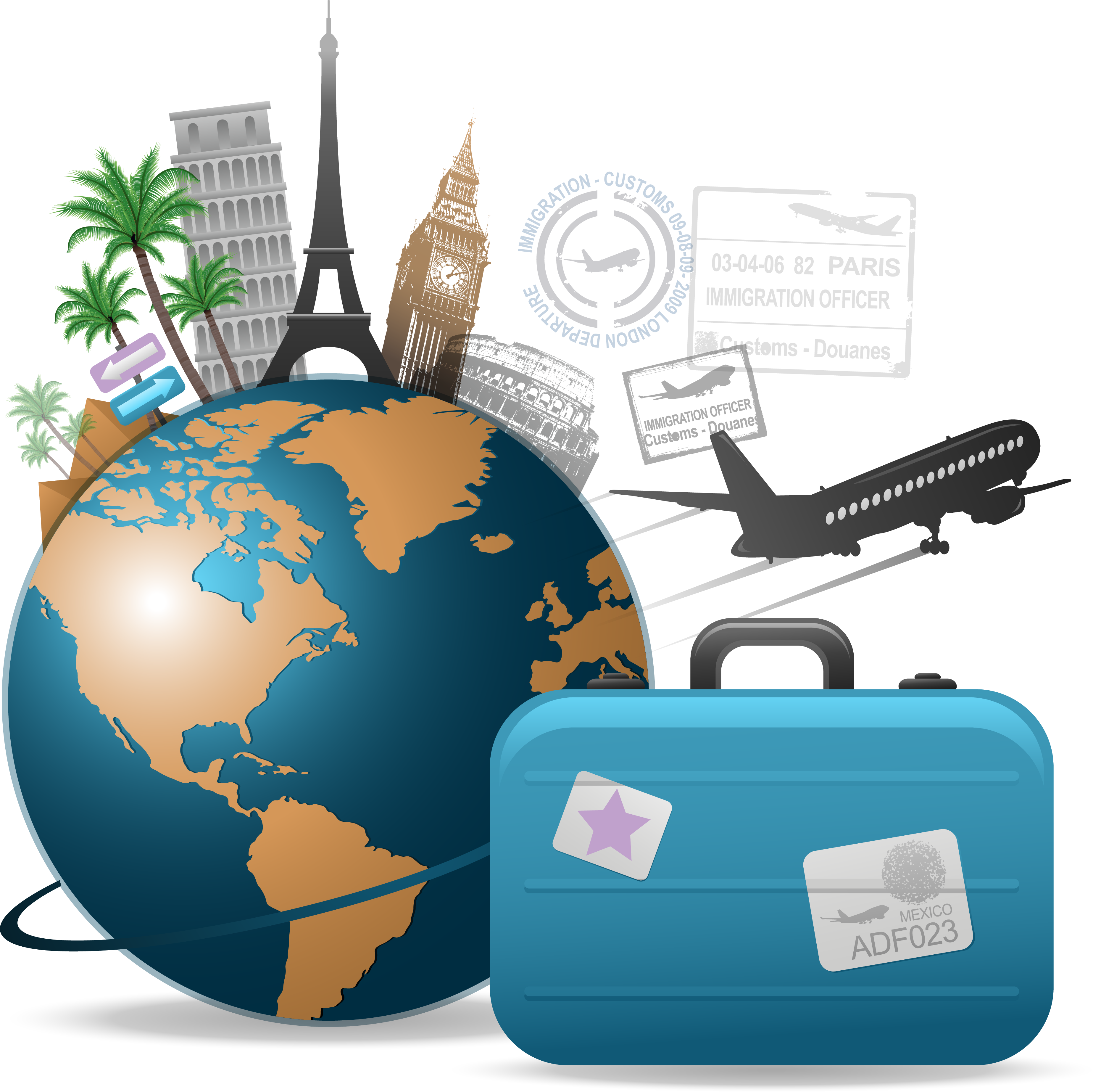 Travel Globe Clipart