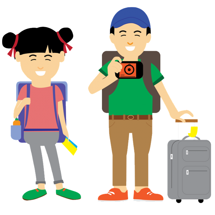 Summer Tourist Clipart