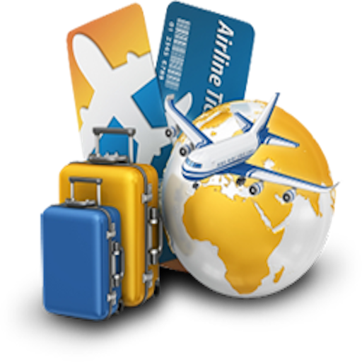 Travel Blue Background Clipart