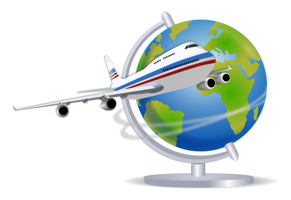 Travel World Map Clipart