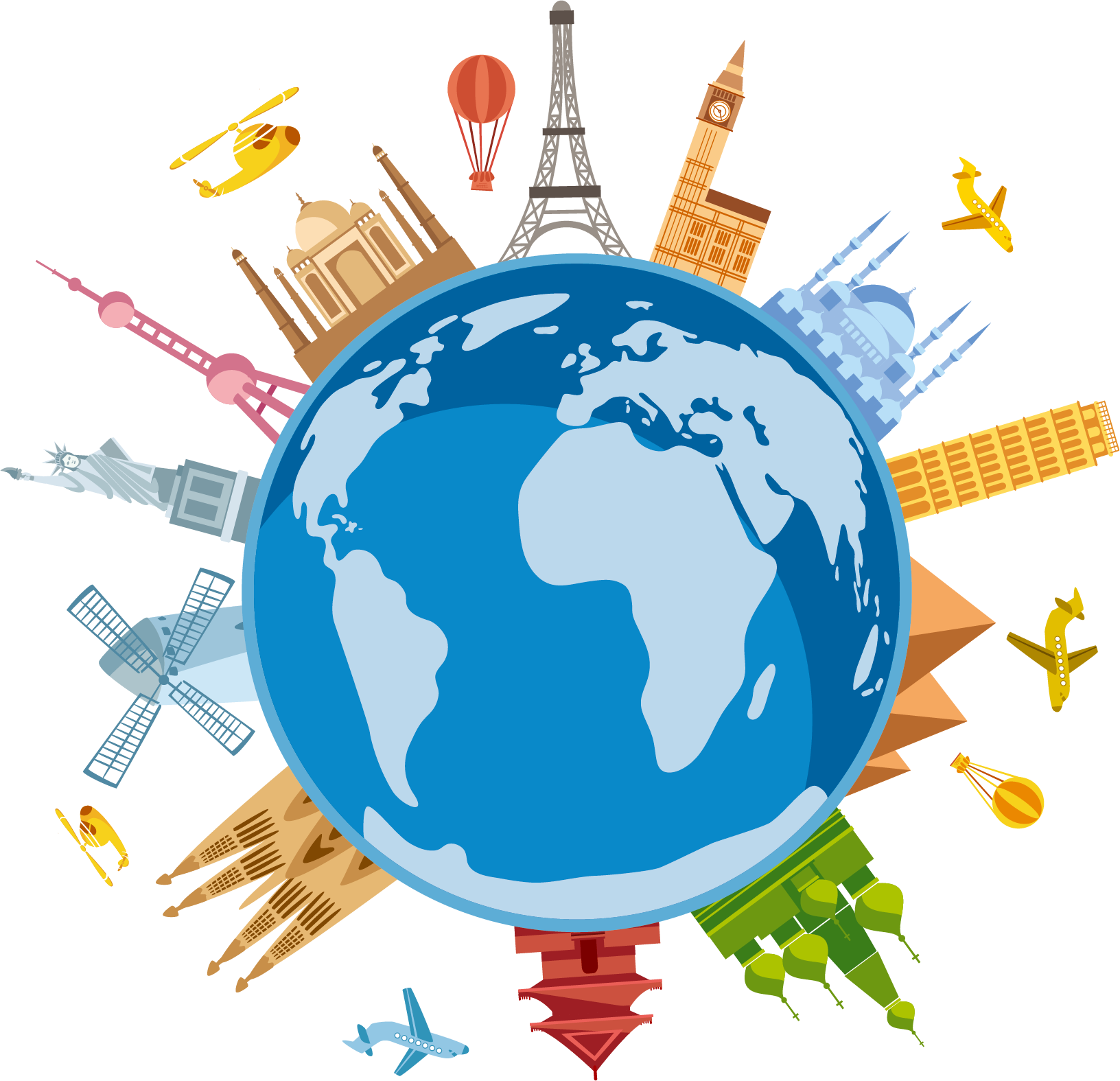 Travel Earth Clipart