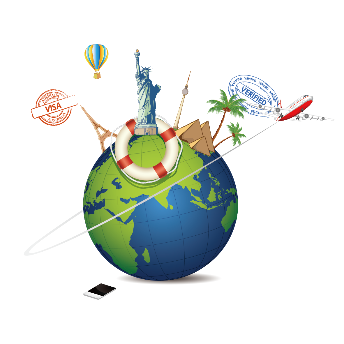 Travel Globe Clipart