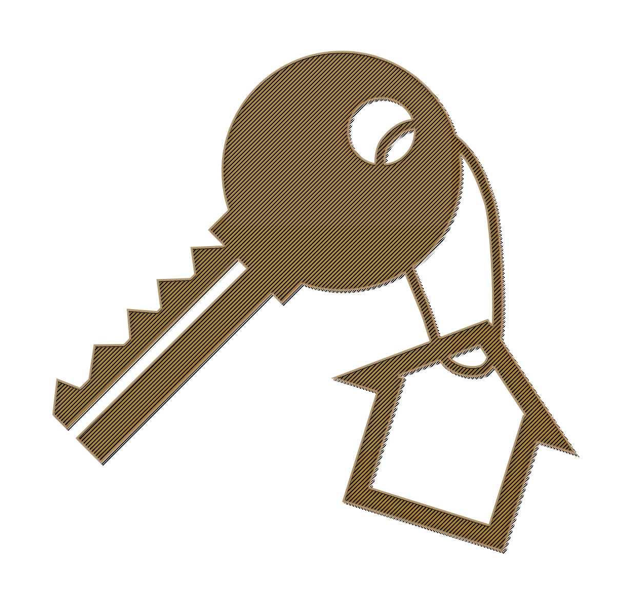 Keys icon Key with a house shape hanging icon Key icon Clipart