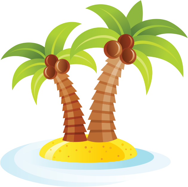Palm Tree Background Clipart