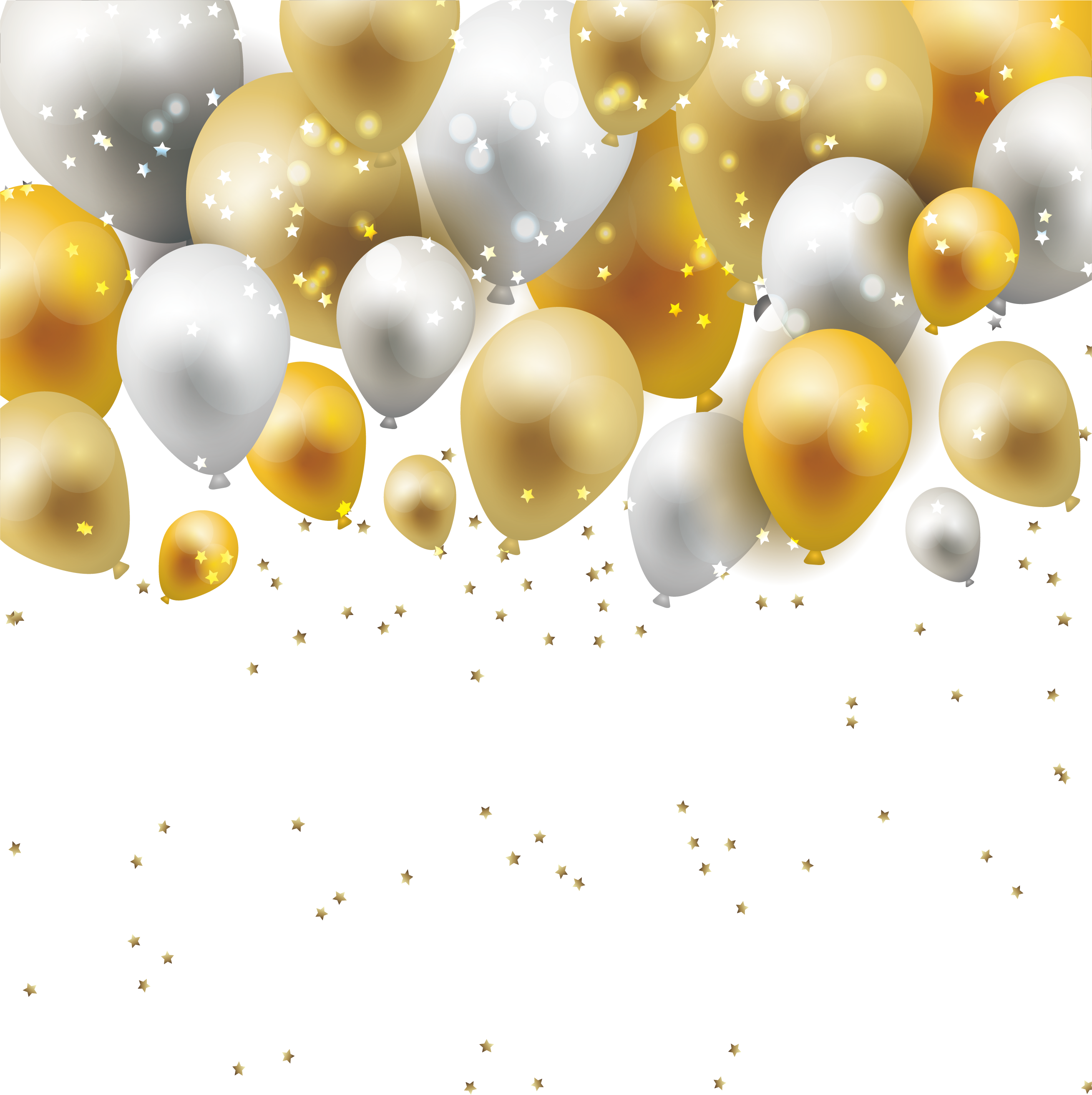 Gold Confetti Background Clipart