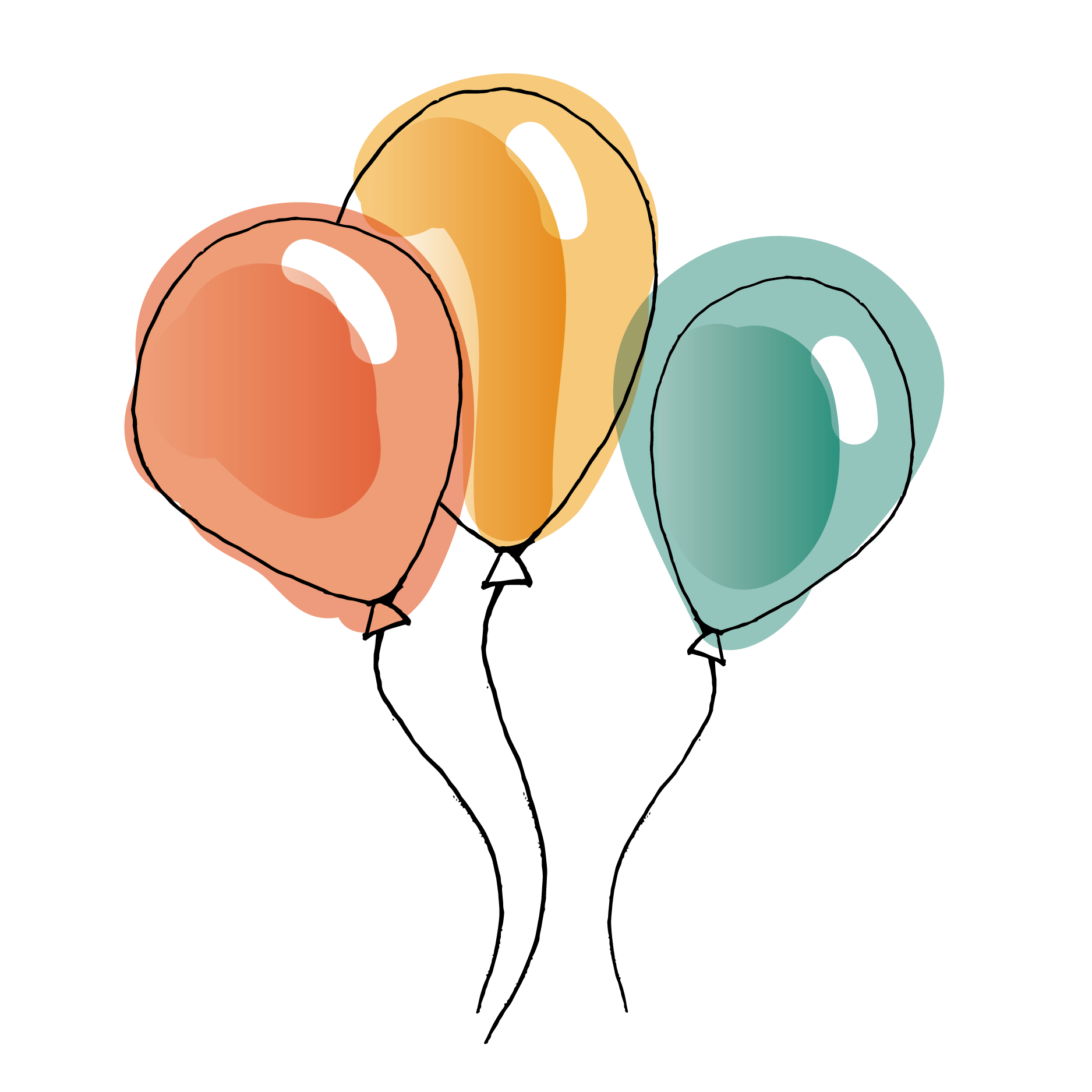 Hot Air Balloon Watercolor Clipart