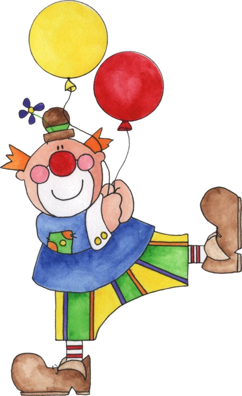 Clown with balloons Clipart