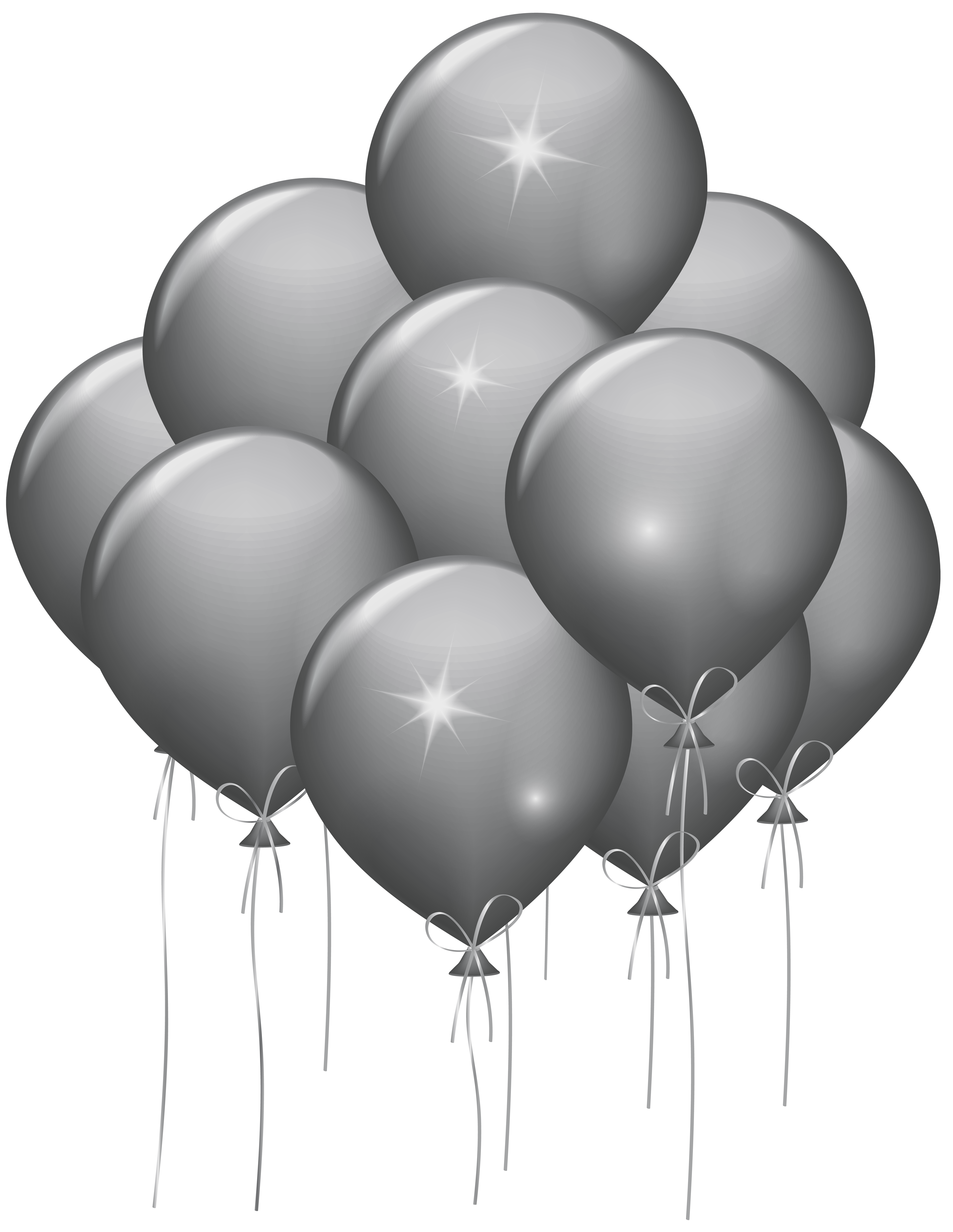 Balloon Black And White Clipart