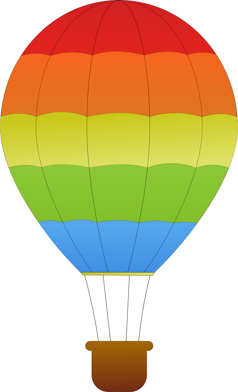 Hot Air Balloon Watercolor Clipart