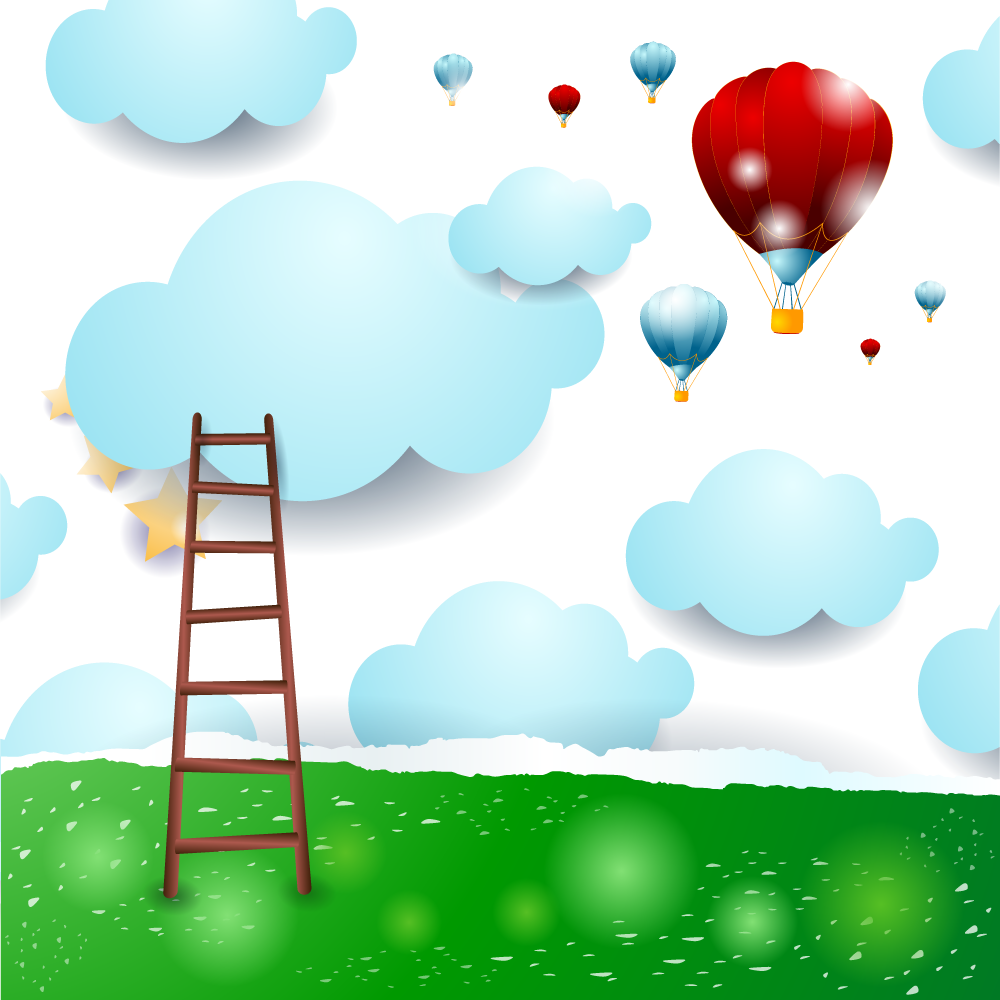 Hot Air Balloon Cartoon Clipart