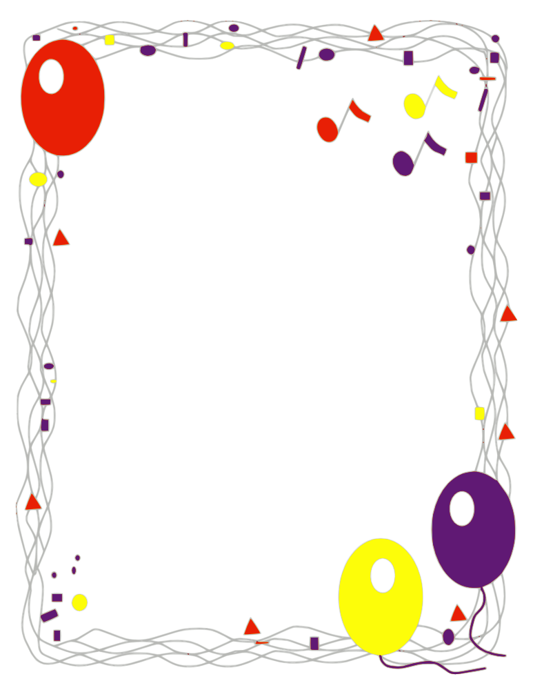 Party Background Frame Clipart