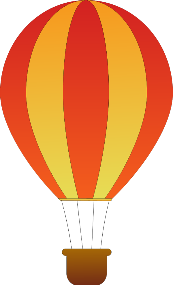 Hot Air Balloon Silhouette Clipart