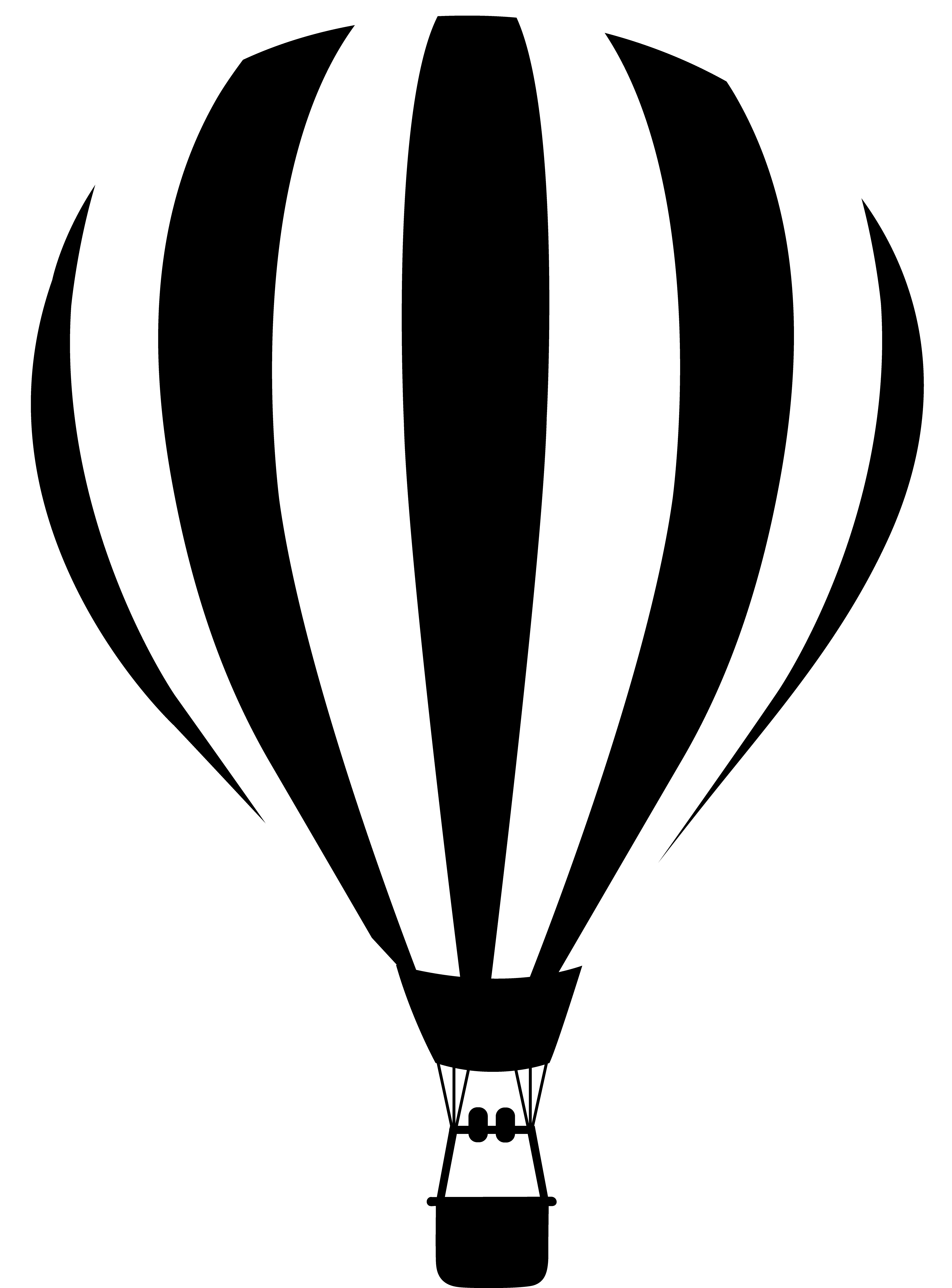 Balloon Black And White Clipart