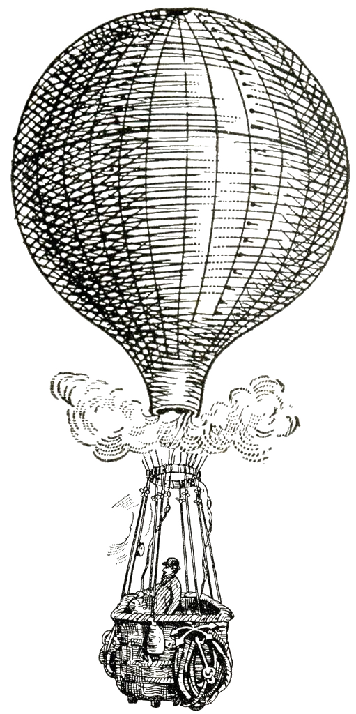 Balloon Black And White Clipart