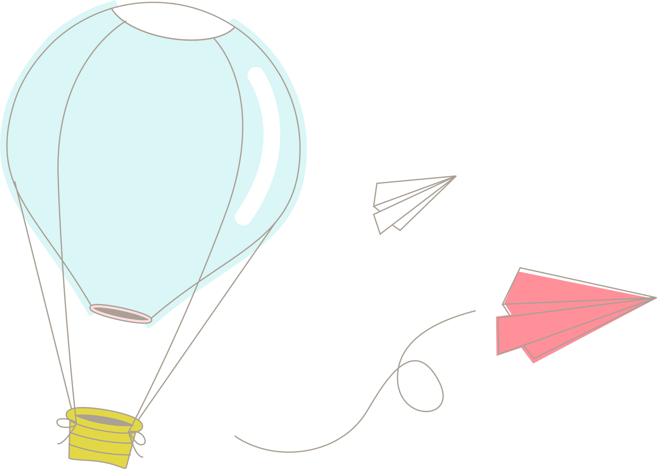 Hot Air Balloon Cartoon Clipart