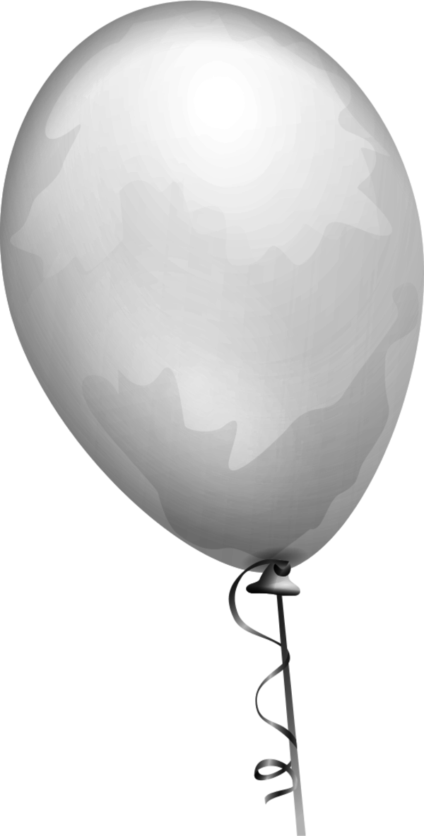 Balloon Black And White Clipart