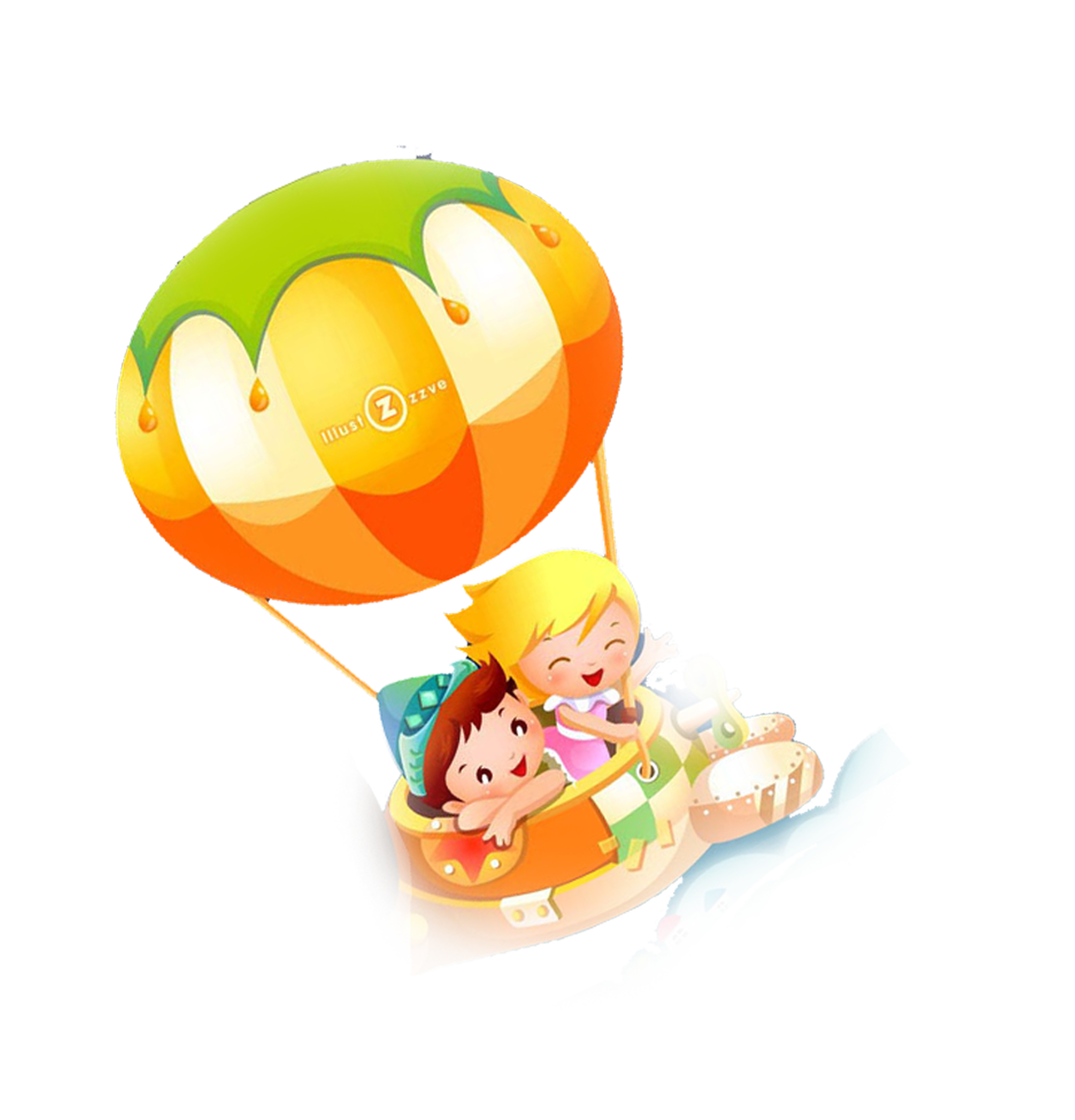 Hot Air Balloon Cartoon Clipart
