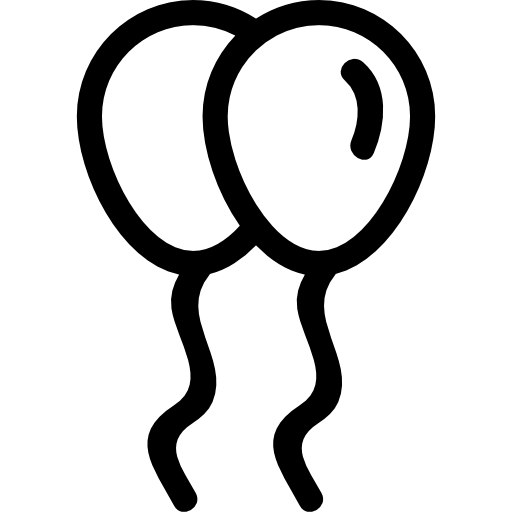 Balloon Black And White Clipart