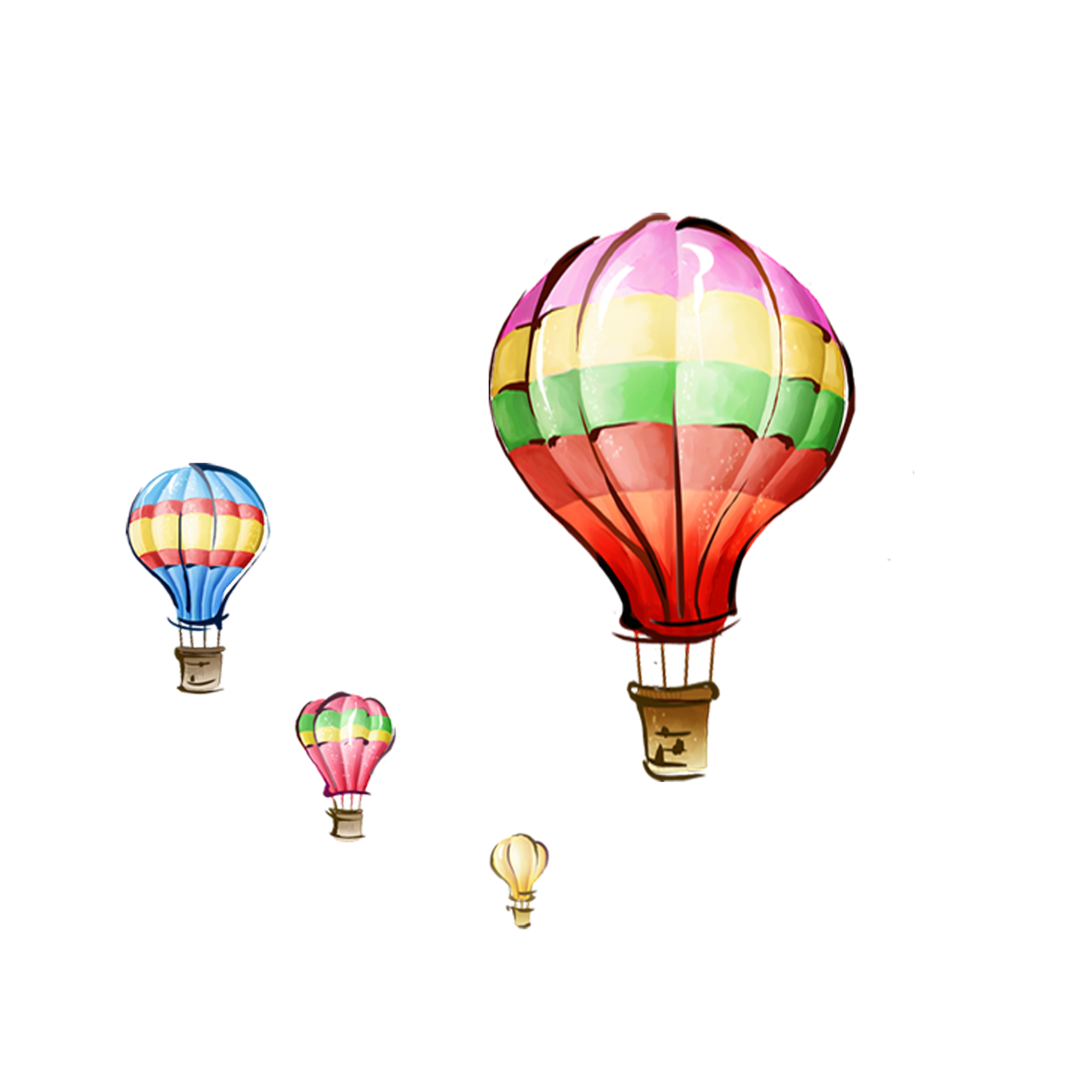 Hot Air Balloon Cartoon Clipart