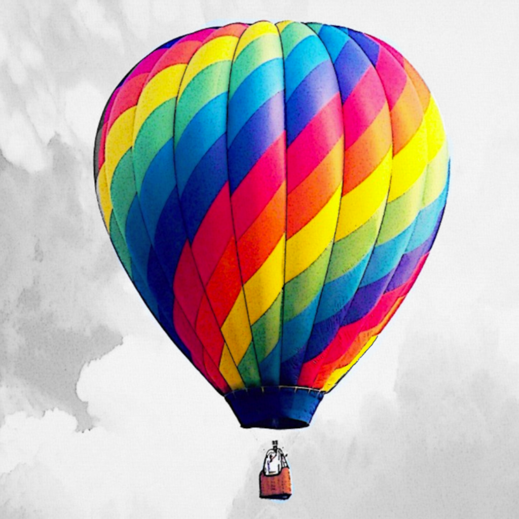 Hot Air Balloon Watercolor Clipart