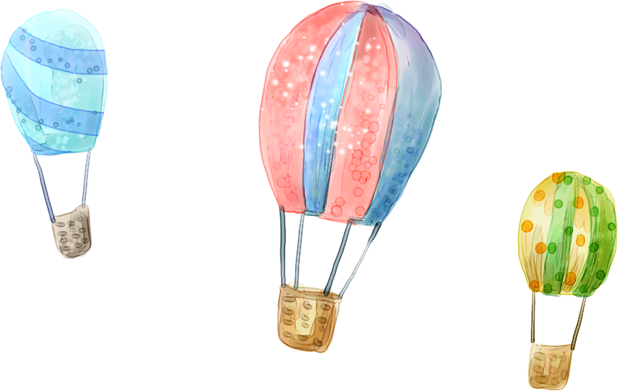 Hot Air Balloon Cartoon Clipart