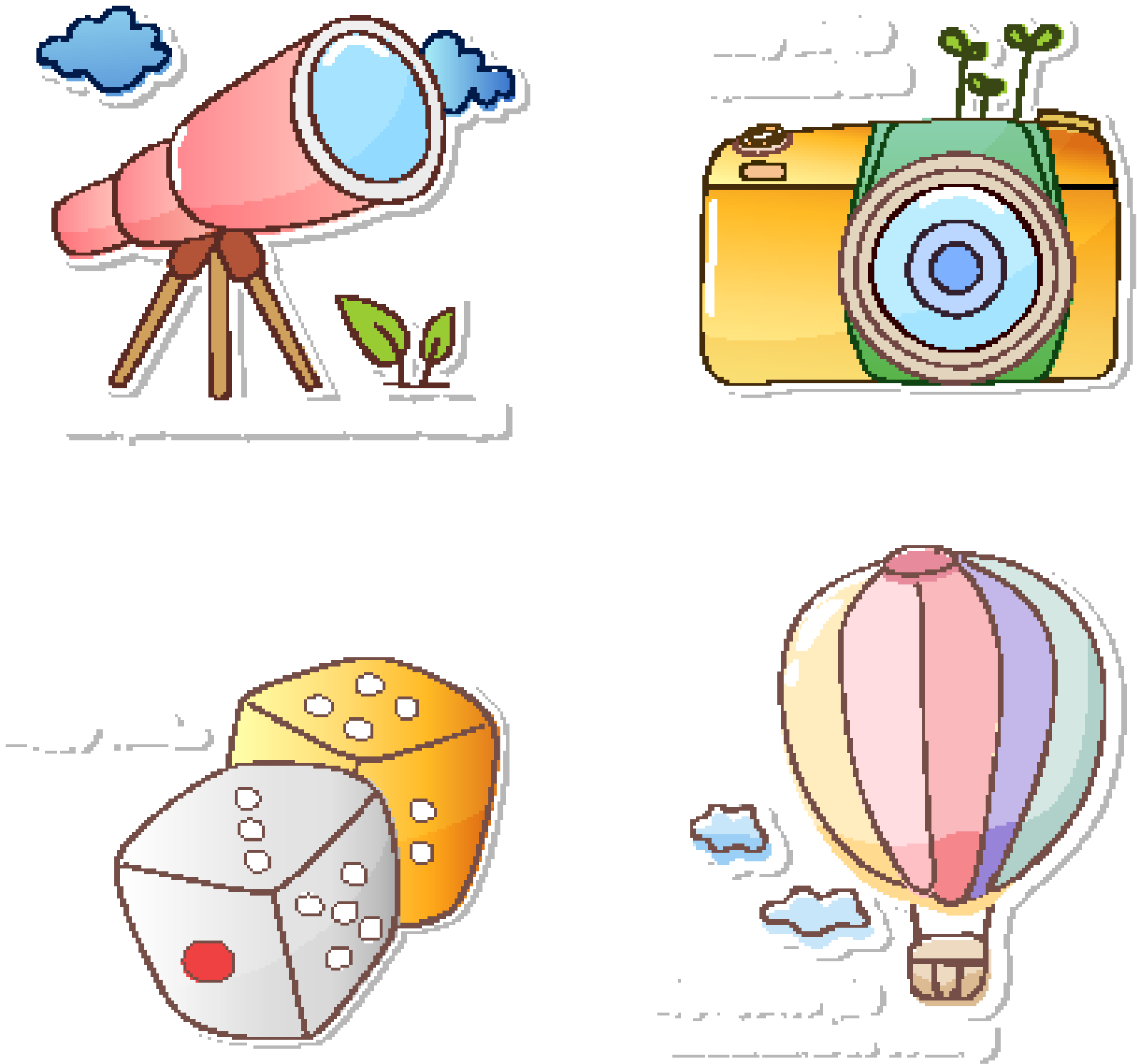 Hot Air Balloon Cartoon Clipart