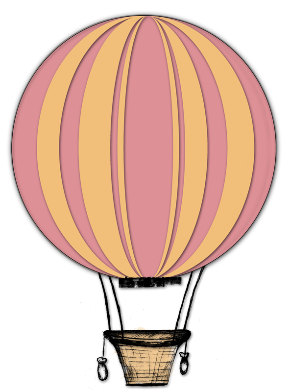 Hot Air Balloon Watercolor Clipart