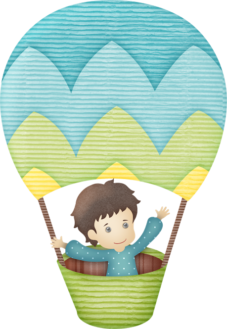Hot Air Balloon Watercolor Clipart