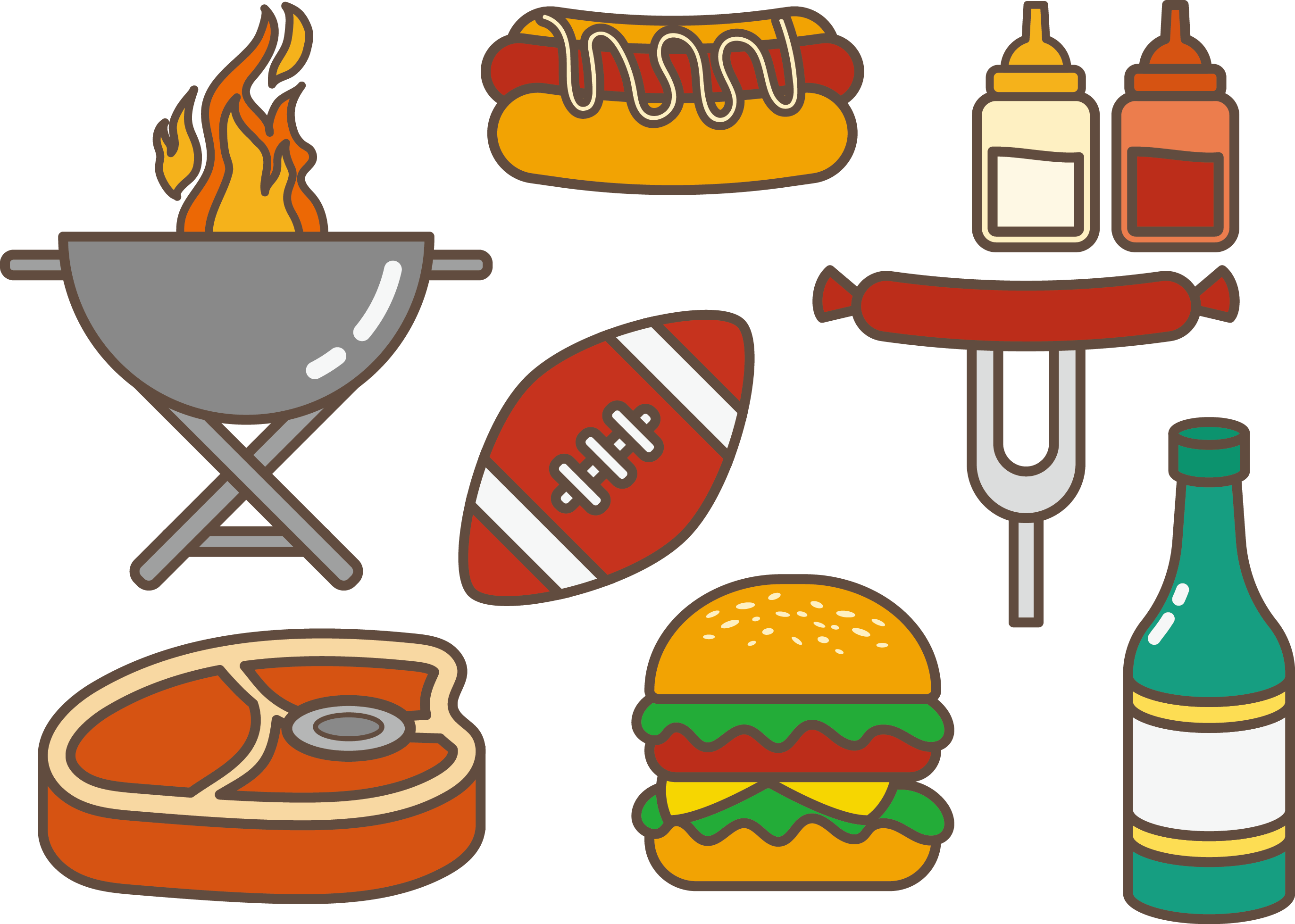 Hamburger Cartoon Clipart