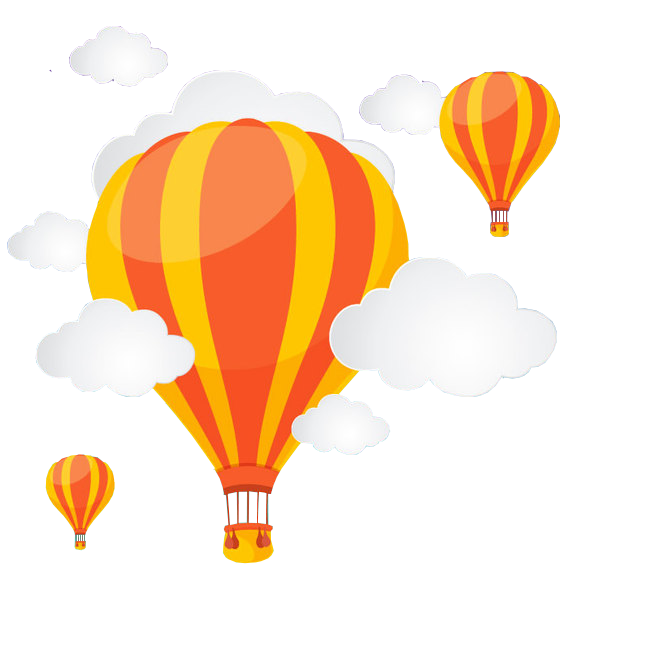 Hot Air Balloon Cartoon Clipart