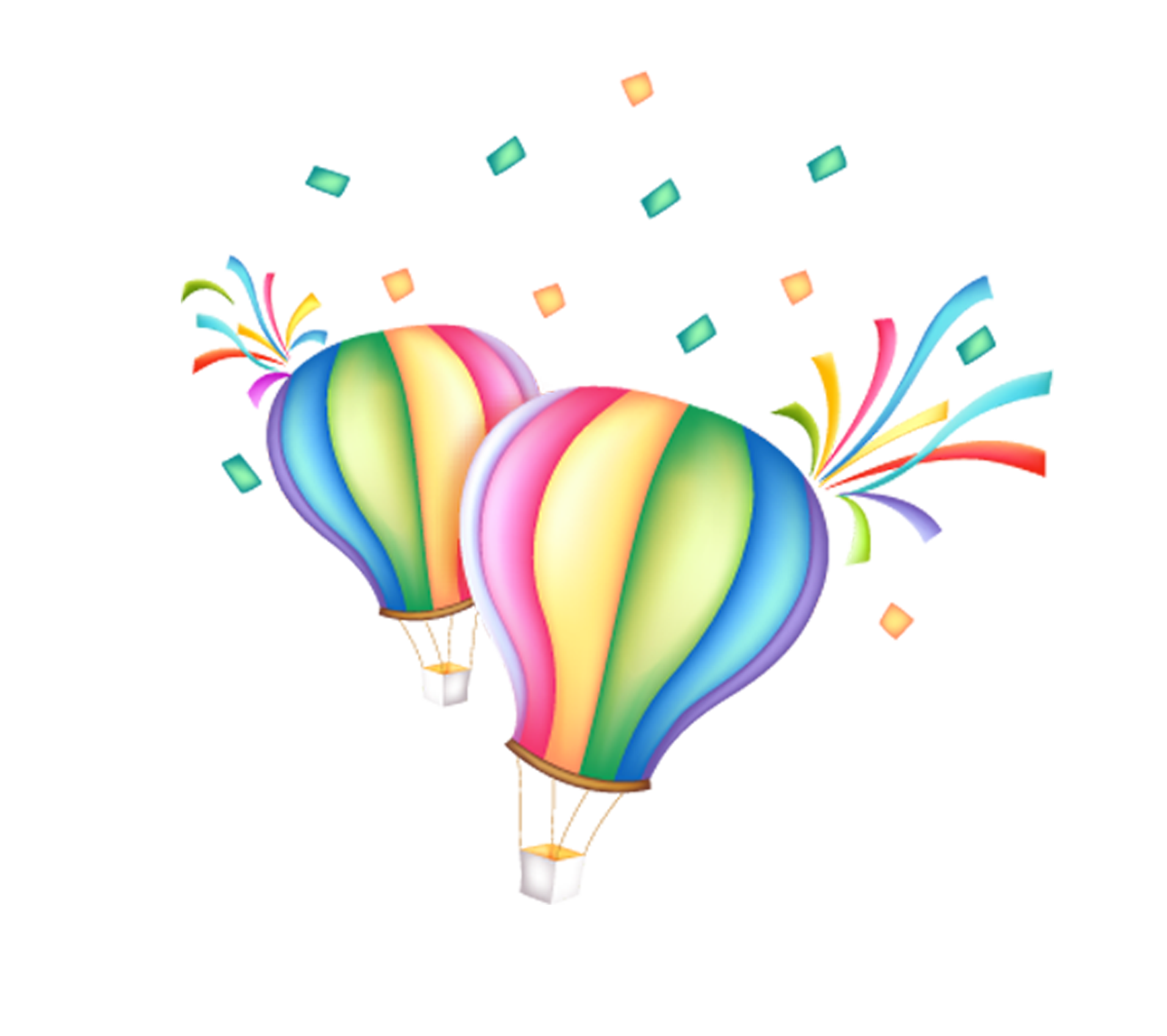 Hot Air Balloon Cartoon Clipart